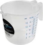 1L Plastic Measuring Jug - Chef Aid, Clear, Easy to Read, Kitchen Essential