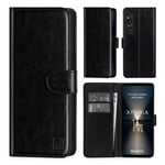 Synthetic Leather Flip Wallet Case Cover For Sony Xperia 1 VI (2024)