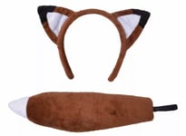 Brown Fox Set 2 Piece Ears And Tail Childs Mr Fox Book Week Woodland Character