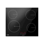 Baridi 60cm Built-In Induction Hob 4 Zone Black Glass 6800W DH176