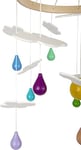 Small Foot Mobile Arc-en-Ciel en Bois, décoration au Design enfantin, pour Les Jeunes Enfants et Les bébés, 12335 Jouets, Multicolore