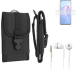 Holster for Oppo Reno8 Z 5G + EARPHONES belt bag pouch sleeve case Outdoor Prote