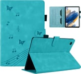 Coque Tablette Samsung Tab A8 Motif Papillon Housse Tablette Samsung Tab A8 Avec Réveil/Veille Automatique Étui Compatible Avec Samsung Galaxy Tab A8 2022/2021 Sm-X200/X205/X207 Bleu