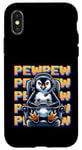 iPhone X/XS Cute Gaming Penguin Pew Video Game Graphic Men Kids Women Case