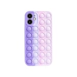 Coque Popping Bubble pour Apple iPhone 12 mini, Rose Violet - Neuf