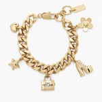 Marc Jacobs Women'sMini Icon Charm Bracelet - Light Antique Gold