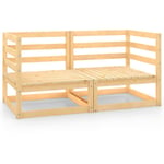 Maisonchic - Lot de 2 Canapés d'angle de jardin, Salon de jardin, Banquette de jardin bois de pin massif togp39471