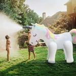 Linghhang - Géant Gonflable Licorne Arroseur Licorne Eau Jouets pour Summer Yard et Outdoor Play Enfants et Adultes Summer Party Favorite, l'été