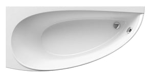 Ravak - Avocado Baignoire d'angle gain de place, orientation gauche 160 x 75 cm en acrylique, Blanc (CQ01000000)