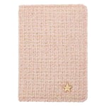 DARK Tweed Passport Cover Light Rose