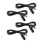 Lot De 4 Câbles D'extension Pour Manette De Jeu Compatible Avec Nintendo Gamecube Wii 1,8 M