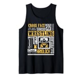 Wrestling Half Nelson Wrestler Adjectives Cross Face Tank Top