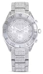 Swarovski 5668845 Dextera Lux (40mm) Crystal-Set Silver Dial Watch