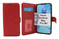 New Standcase Wallet Asus Zenfone Max Pro M1 (ZB602KL) (Röd)