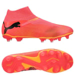 PUMA Future 7 Match + Laceless FG/AG Forever Faster - Rosa/Sort/Sun Stream, størrelse 45