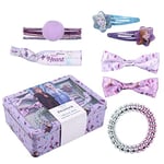 CERDÁ LIFE'S LITTLE MOMENTS- Caja Metalica con Accesorios para el Pelo Brillantes de Frozen II - Licencia Oficial Disney, Color Lila (2500001908)