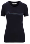Icebreaker Tech Lite II SS Tee Cadence Paths Women dam-T-shirt Midnight Navy-IB401 XS - Fri frakt