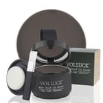 VOLLUCK Root Touch Up Hair Powder, Root Cover Up Hairline Shadow Powder for Thinning Hair for Women and Men, Bald Spots, Eyebrows, Beard Line (Dark Brown)