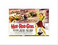 Wee Blue Coo Movie Film Hot Rod Girl Rebel Drive Car Thriller Wall Art Print