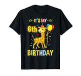 Its My 6th Birthday Giraffe T-Shirt