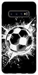 Galaxy S10+ Soccer Ball Splash Football Pitch Case