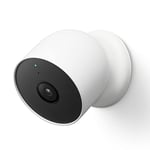 Google G3AL9 Nest Cam (Outdoor / Indoor, Battery) Security Camera - Smart Home WiFi Camera - Wireless, Snow, 1 Count (Pack of 1)