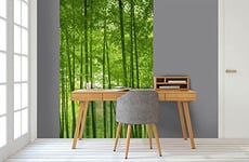 Poster tenture murale XL déco FORET DE BAMBOUS 150 x 240 cm | Décors muraux Qualité HD Scenolia