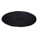 Tapis Rond Déco "Marmaros" 150cm Noir