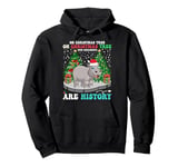 Oh Christmas Tree Your Ornaments Are History Hippopotamus Pullover Hoodie