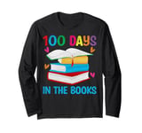 100 Days In The Books Librarian Teacher Kids 100 Days School Long Sleeve T-Shirt