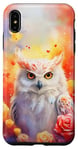 Coque pour iPhone XS Max Aquarelle Splash I Love My Owl Cadeau floral