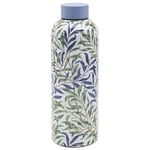 Lesser & Pavey 500ml Glass Water Bottle | Eco Friendly Glass Bottle With Lid, Perfect for Work, Gym or Sports | Glass Bottles For Office, Sports or On The Go - William Morris