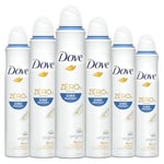 DOVE - Déodorant Femme Original Zinc Protect - Spray - 0% Alcool - 72h de protection anti-odeurs (lot de 6x200ml)