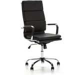 Vs Venta-stock - Fauteuil de Bureau Morgan inclinable Noir, Cuir synthétique - noir