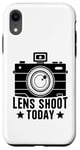 Coque pour iPhone XR Objectif Shoot Aujourd'hui Photographie Caméra Photographe