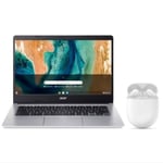 PC Portable ACER Chromebook 314 CB314-2H-K04F - 14" FHD - MTK MT8183 - 4Go - 32Go - Chrome OS - AZERTY + Google Pixel Buds A-Series