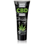 White Pearl CBD Charcoal Whitening Blegende tandpasta med aktiveret kul med CBD 75 ml