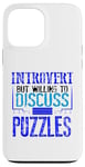 Coque pour iPhone 13 Pro Max Puzzle Lover Introverti discutera des puzzles Fun Puzzler