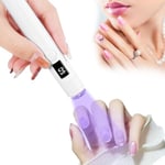 URAQT Lampe UV Ongles Gel, Portable Mini UV LED Lampe À Ongles avec USB Rechargeable, Séchoir à Ongles, lampe sèche-ongles de Salon Parfait pour Toutes les Gels, A