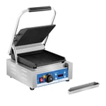 Royal Catering Kontaktgrill - räfflad- med timer 1.800 W