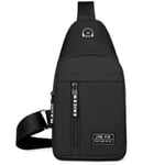 Chest Pack Crossbody Bag SVART Black