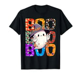 Cute Ghost Floral Boo Halloween Boy Girl Ghost Spooky Season T-Shirt