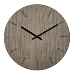 Hemverk - Walnut väggklocka 28 cm valnöt med svart visare