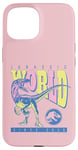 Coque pour iPhone 15 Jurassic World: Fallen Kingdom Velociraptor Retro Logo