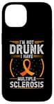 Coque pour iPhone 14 Soutien de sensibilisation à la sclérose en plaques « I'm Not Drunk I Have MS MS »