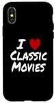 iPhone X/XS I Heart (Love) Classic Movies Old Retro Timeless Case