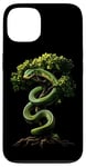 Coque pour iPhone 13 Amoureux Drôles De Python D'arbre Vert, Serpents, Reptiles