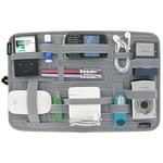 Cocoon CPG20GY GRID-IT - Pocket Organizer with Elastic Bands | Multifunctional Organizer System | Ring Zipper - Grey - 38,4x1x24,4cm