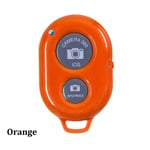 Remote Camera Shutter Selfie Stick Bluetooth Orange