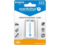 Everactive Evhrl22-320, Laddningsbart Batteri, 9V, Nickel-Metallhydrid (Nimh), 9 V, 1 Styck, 320 Mah